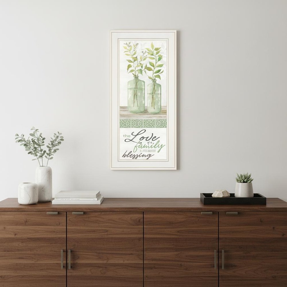 The Love of a Family White Framed Print Wall Art — view 4