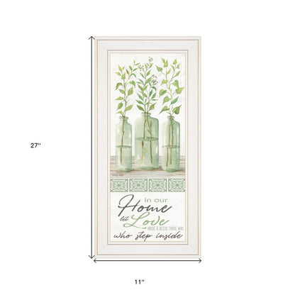 In Our Home 2 White Framed Print Wall Art