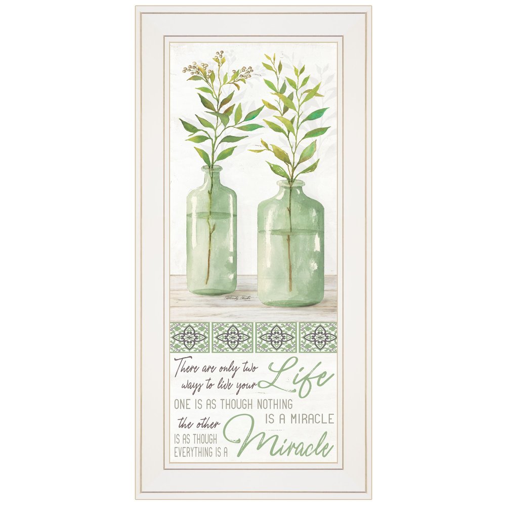 Live Your Life White Framed Print Wall Art — view 1