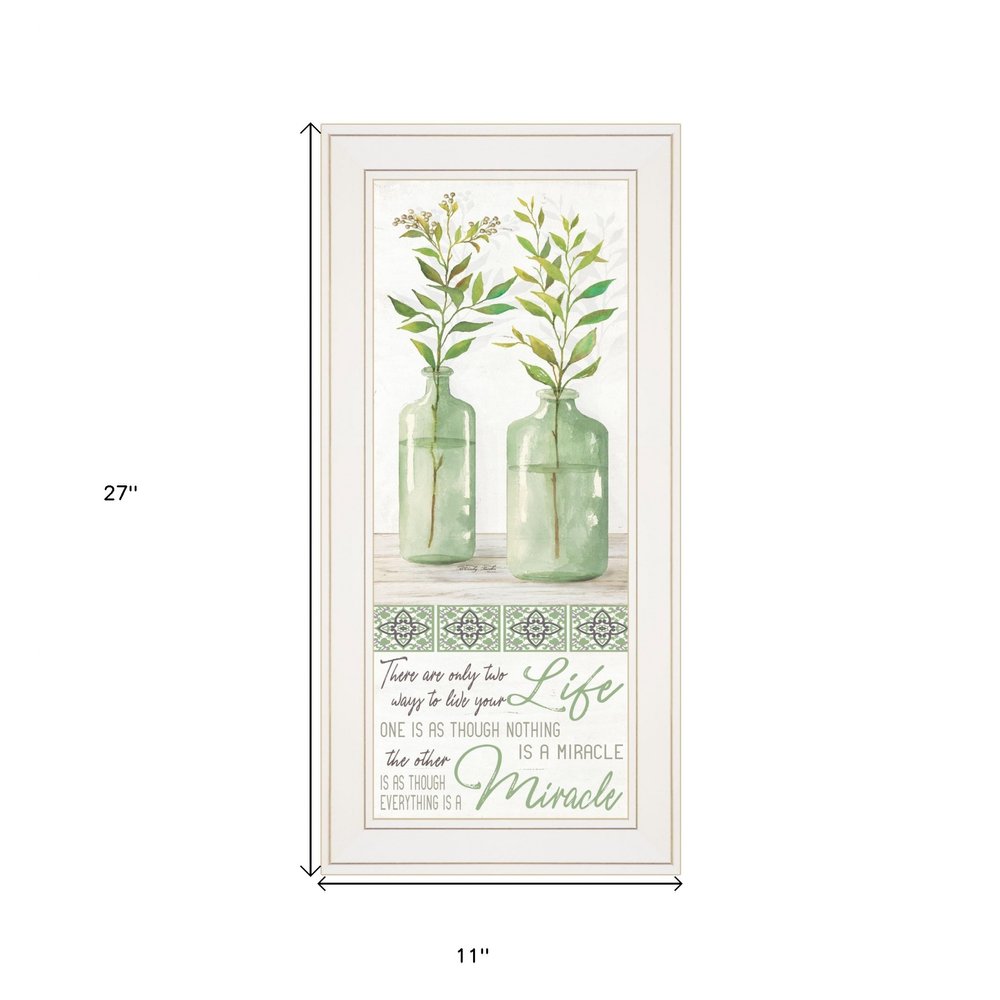Live Your Life White Framed Print Wall Art — view 3