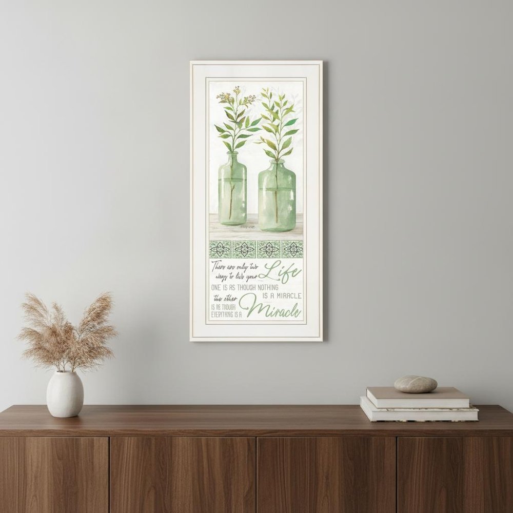 Live Your Life White Framed Print Wall Art — view 4