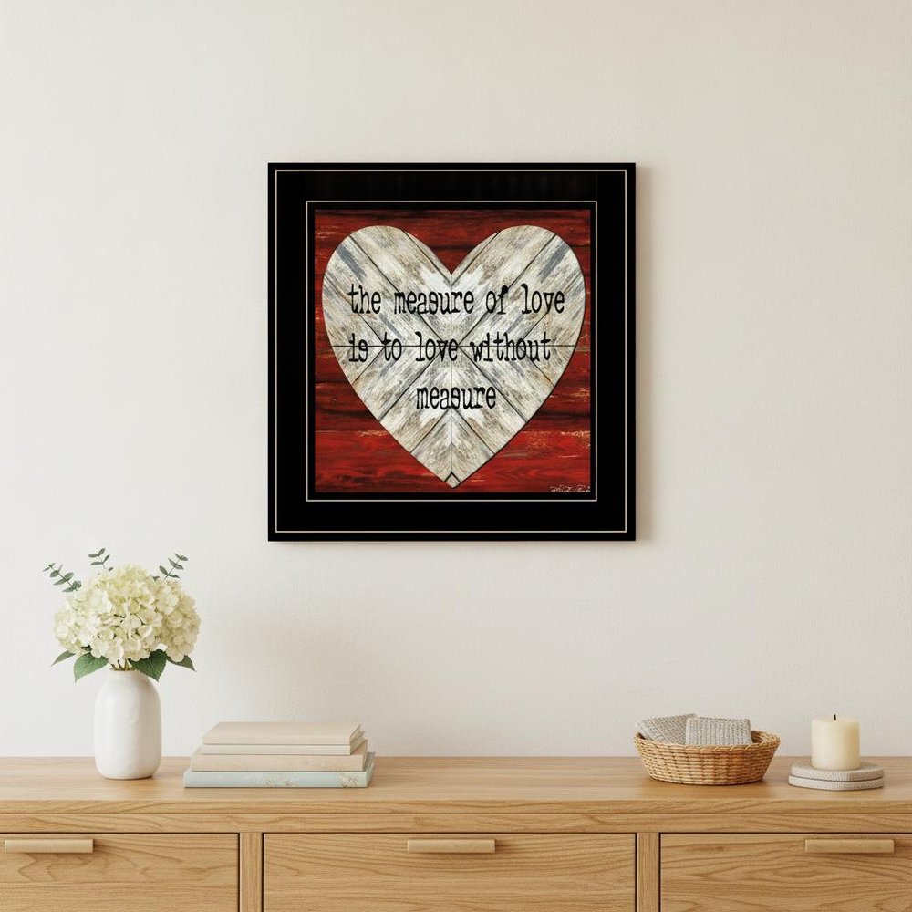 Measure of Love 2 Black Framed Print Wall Art — view 4