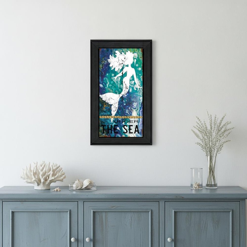 Under the Sea 2 Black Framed Print Wall Art — view 4
