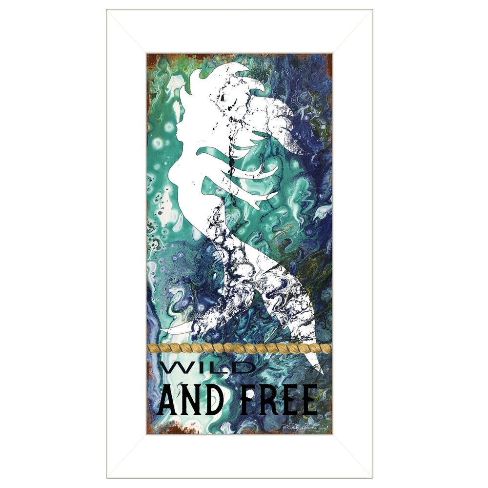 Wild and Free 1 White Framed Print Wall Art — view 1