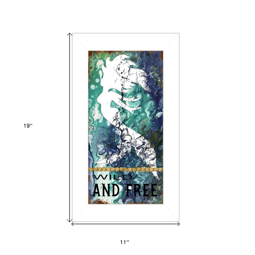 Wild and Free 1 White Framed Print Wall Art — view 3