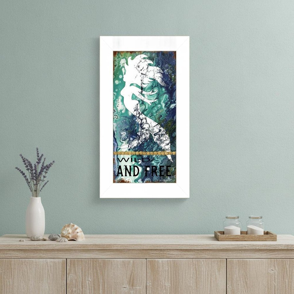 Wild and Free 1 White Framed Print Wall Art — view 4