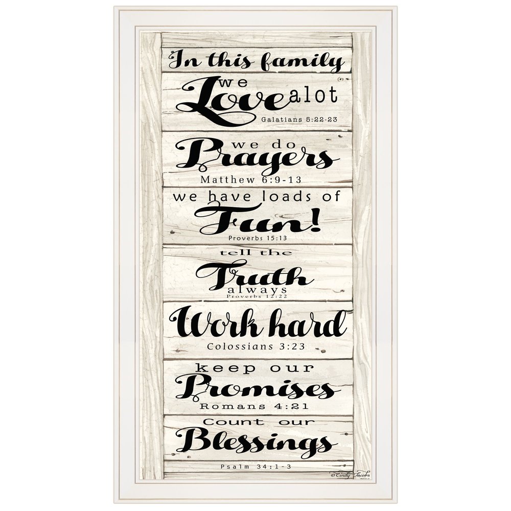 In this Family 1 White Framed Print Wall Art — view 1