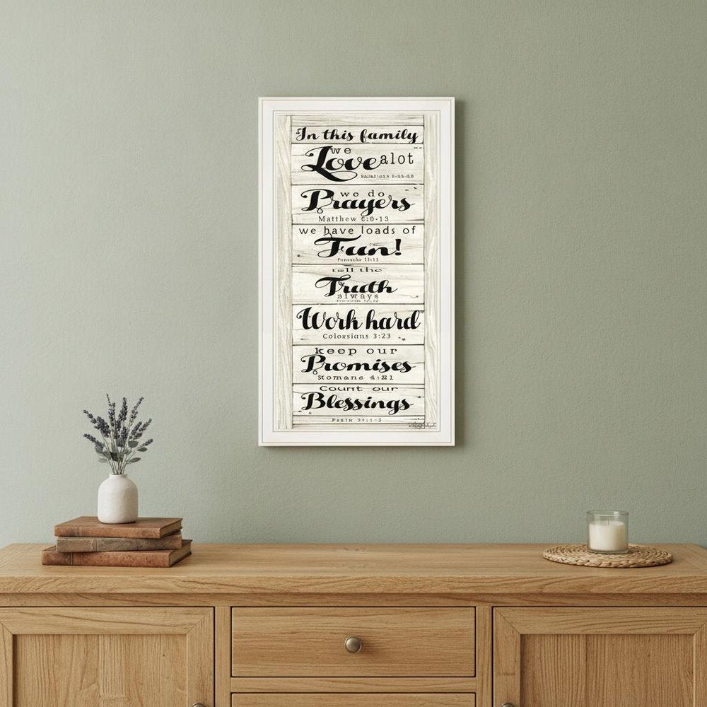 In this Family 1 White Framed Print Wall Art — view 4