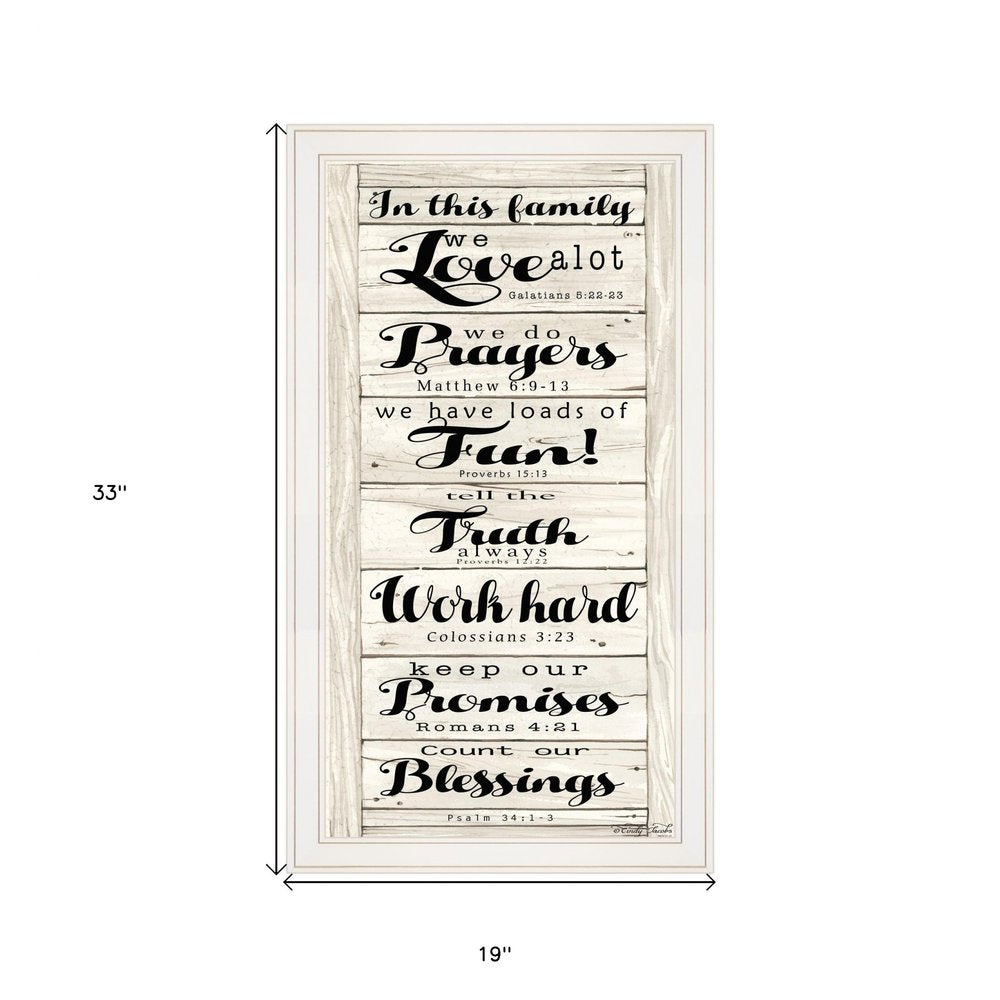 In this Family 1 White Framed Print Wall Art — view 3