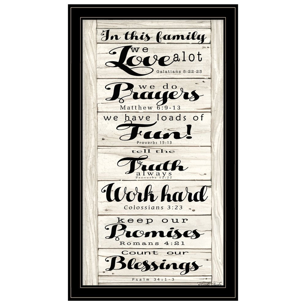 In this Family 2 Black Framed Print Wall Art — view 2