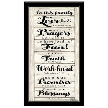 In this Family 2 Black Framed Print Wall Art HomeRoots