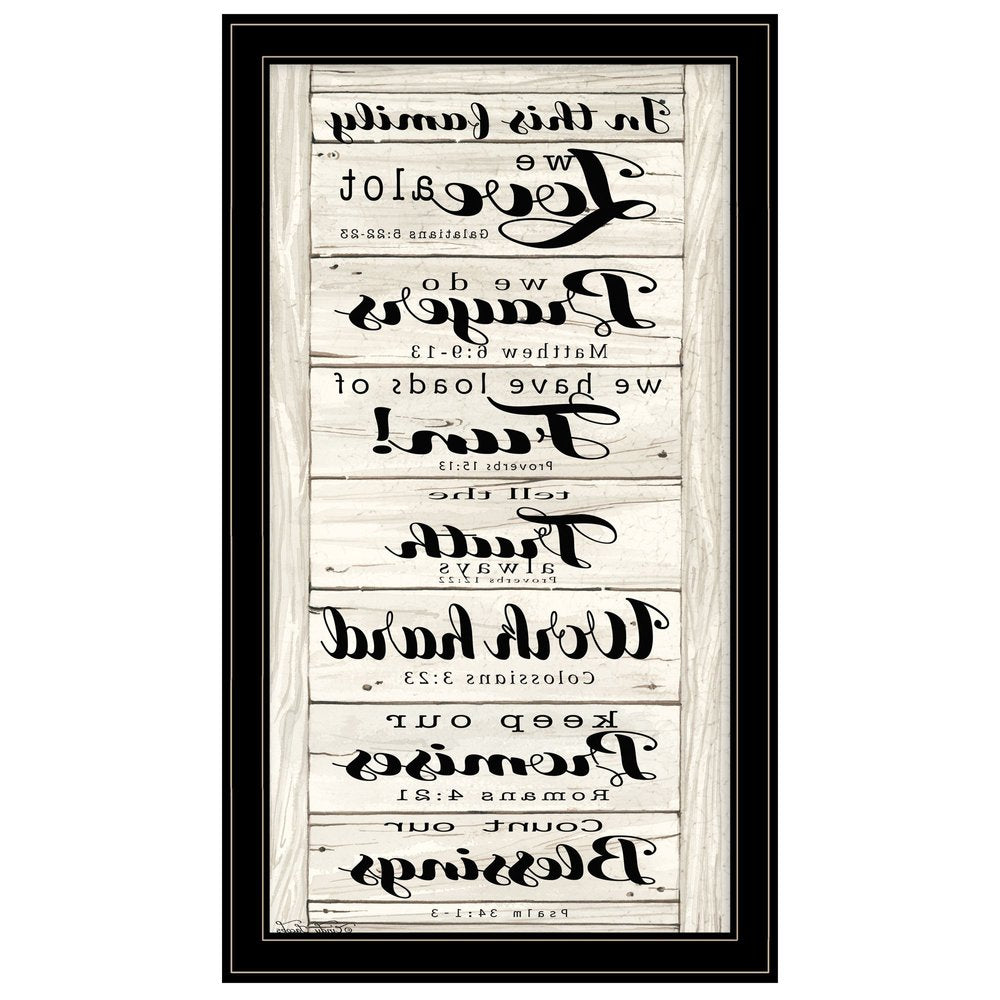 In this Family 2 Black Framed Print Wall Art HomeRoots