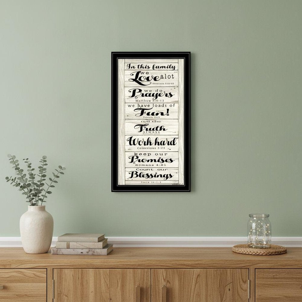 In this Family 2 Black Framed Print Wall Art — view 1