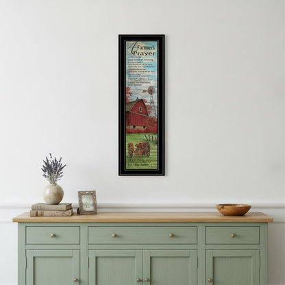 Farmers Prayer 2 Black Framed Print Wall Art HomeRoots