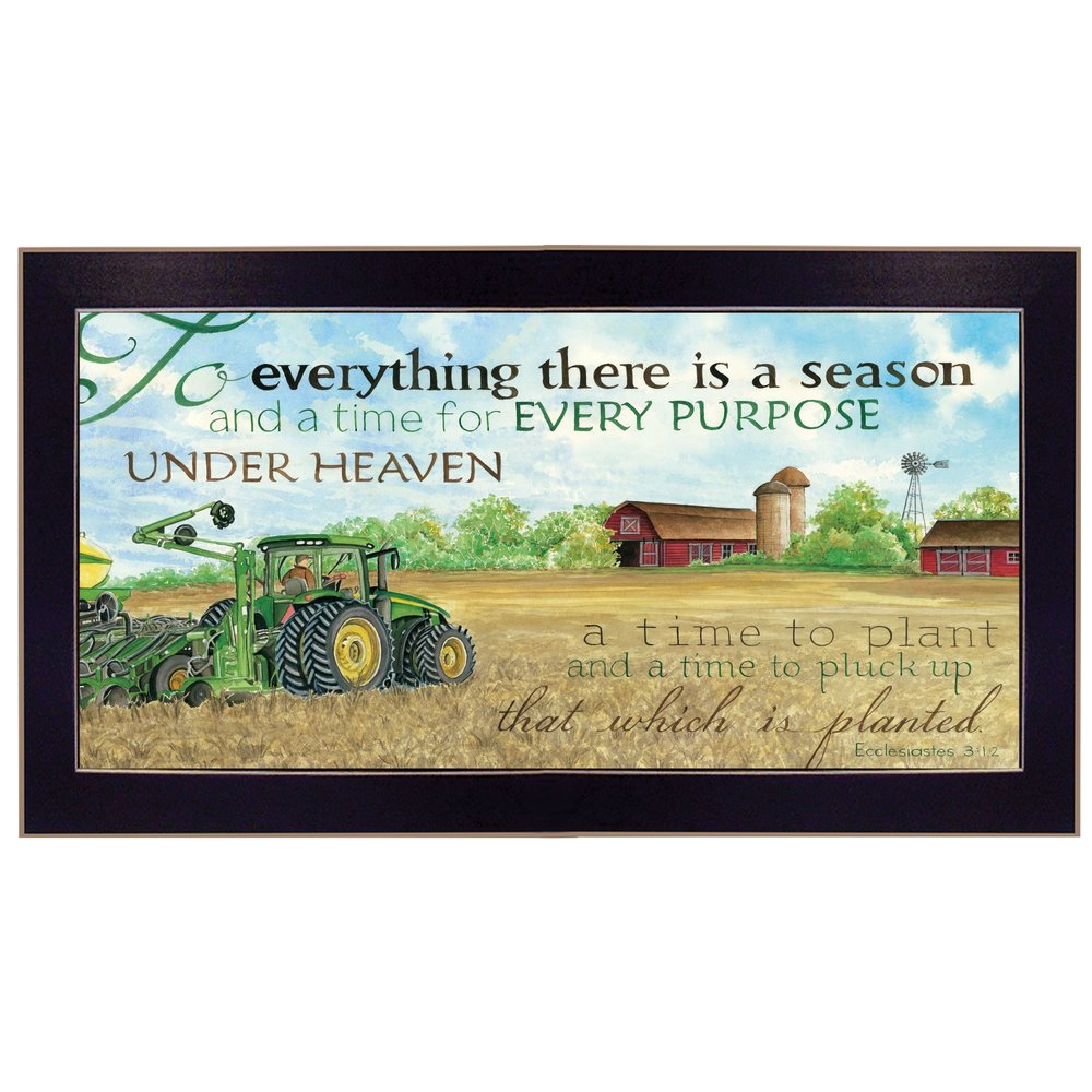 To Everything Season Black Framed Print Wall Art — view 1