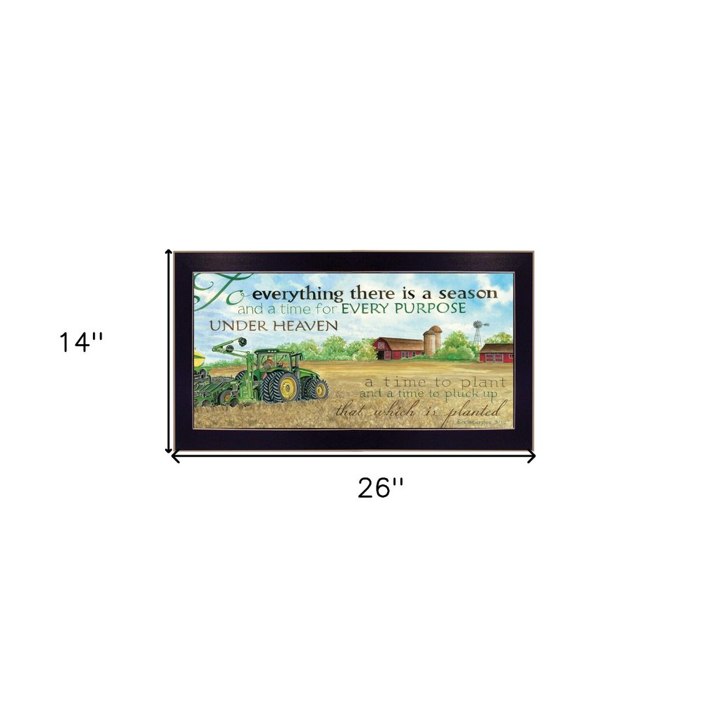 To Everything Season Black Framed Print Wall Art — view 4