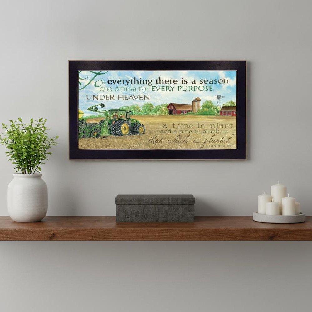 To Everything Season Black Framed Print Wall Art — view 5