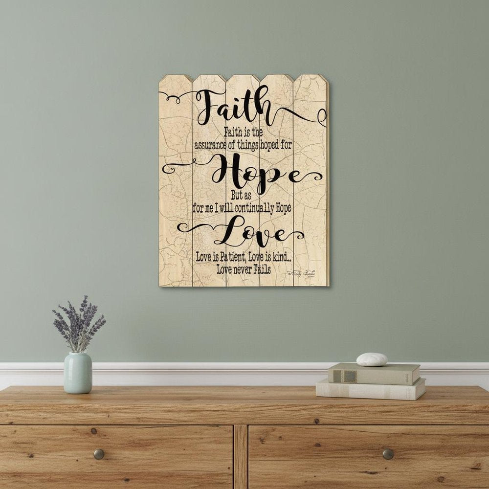Faith Hope Love Unframed Print Wall Art — view 4