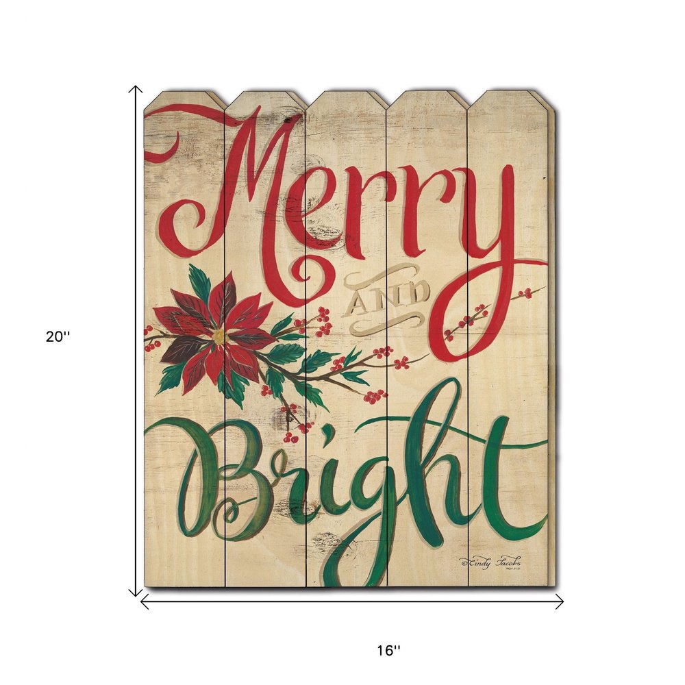 Merry and Bright Unframed Print Wall Art — view 3