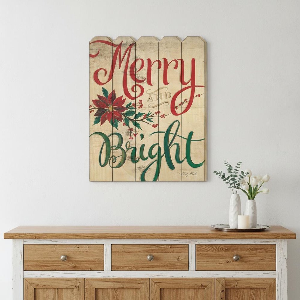 Merry and Bright Unframed Print Wall Art — view 4