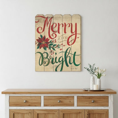 Merry and Bright Unframed Print Wall Art