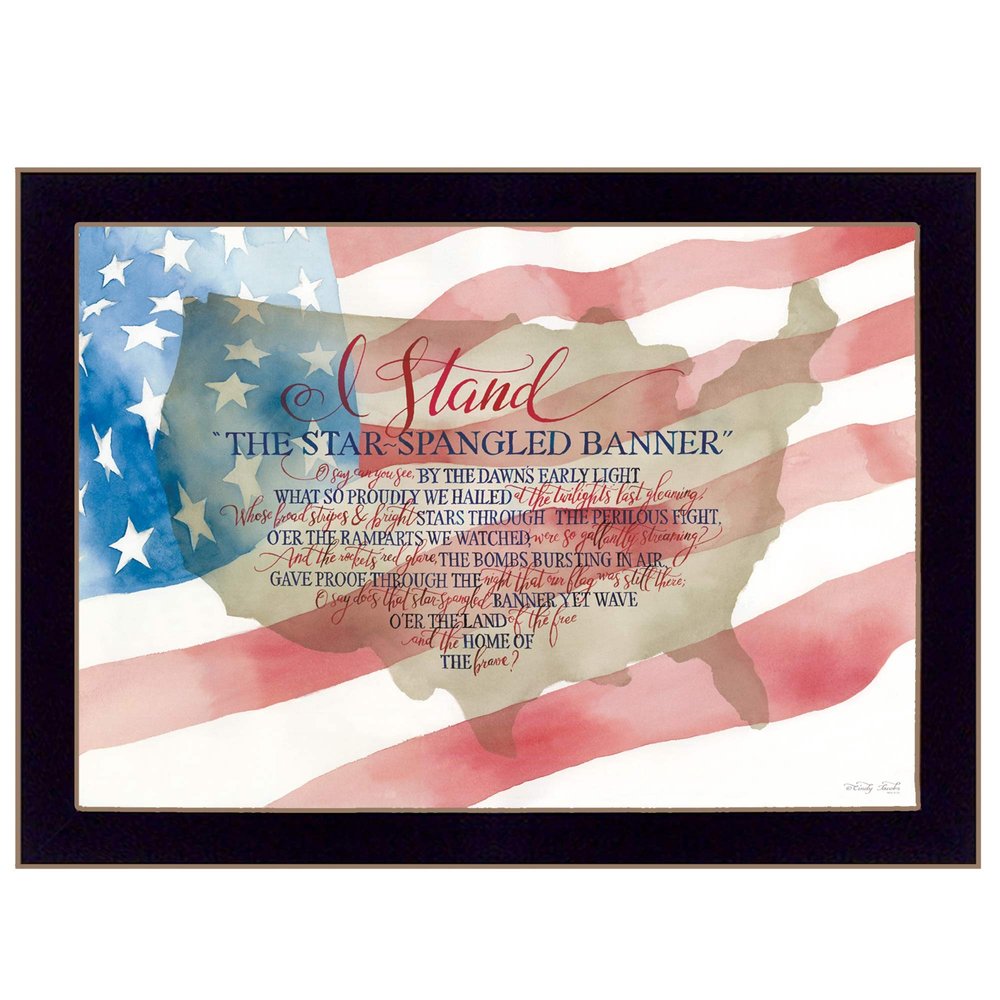 I Stand 1 Black Framed Print Wall Art — view 1