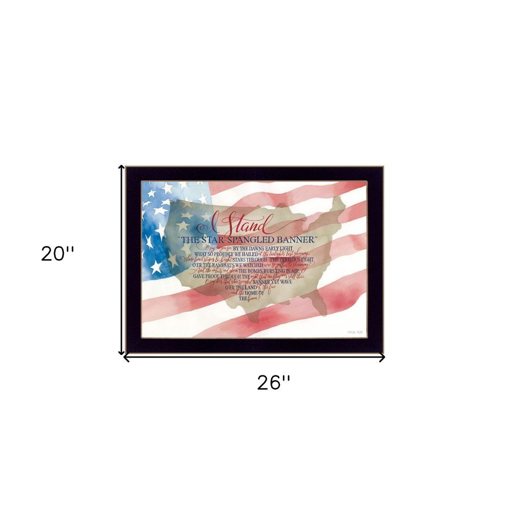 I Stand 1 Black Framed Print Wall Art — view 4
