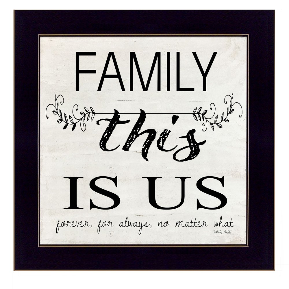 Family This is Us 1 Black Framed Print Wall Art — view 1