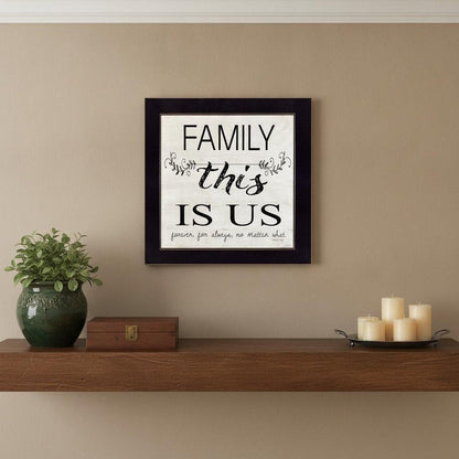 Family This is Us 1 Black Framed Print Wall Art