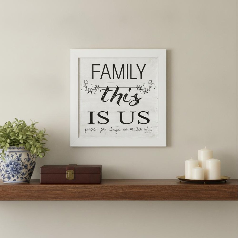 Family This is Us 2 White Framed Print Wall Art — view 4