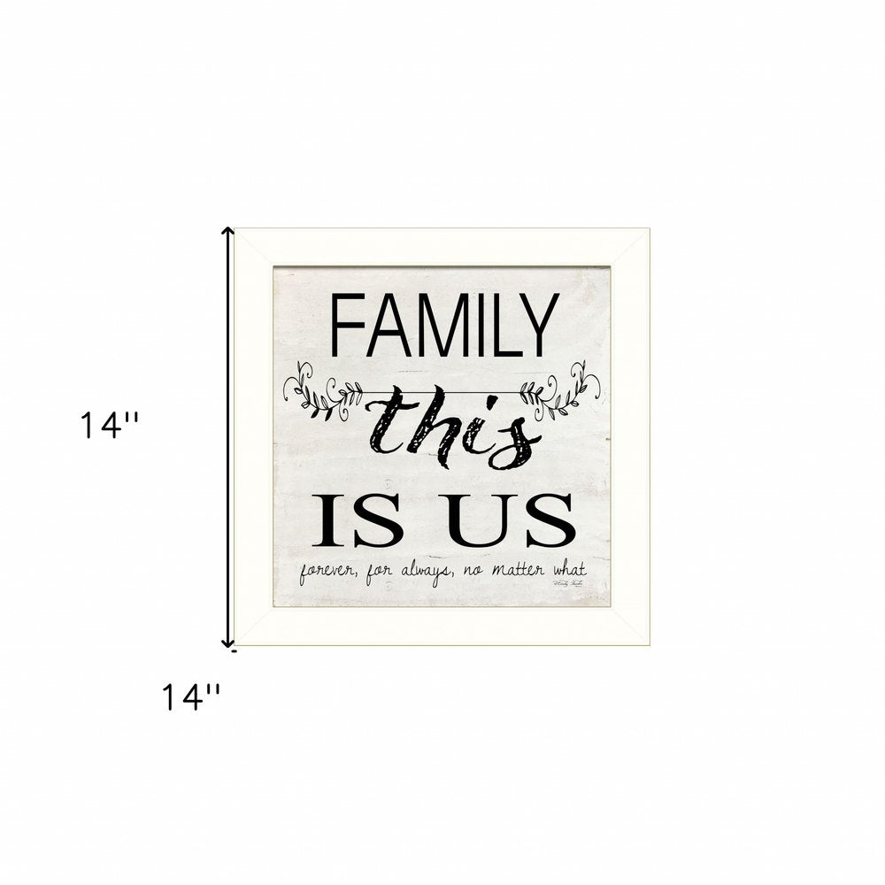 Family This is Us 2 White Framed Print Wall Art — view 3