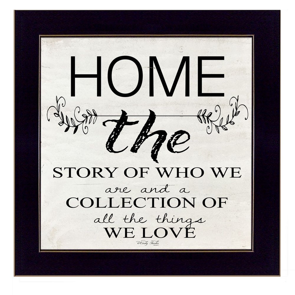 Home the Story of Who We Are Black Framed Print Wall Art — view 1