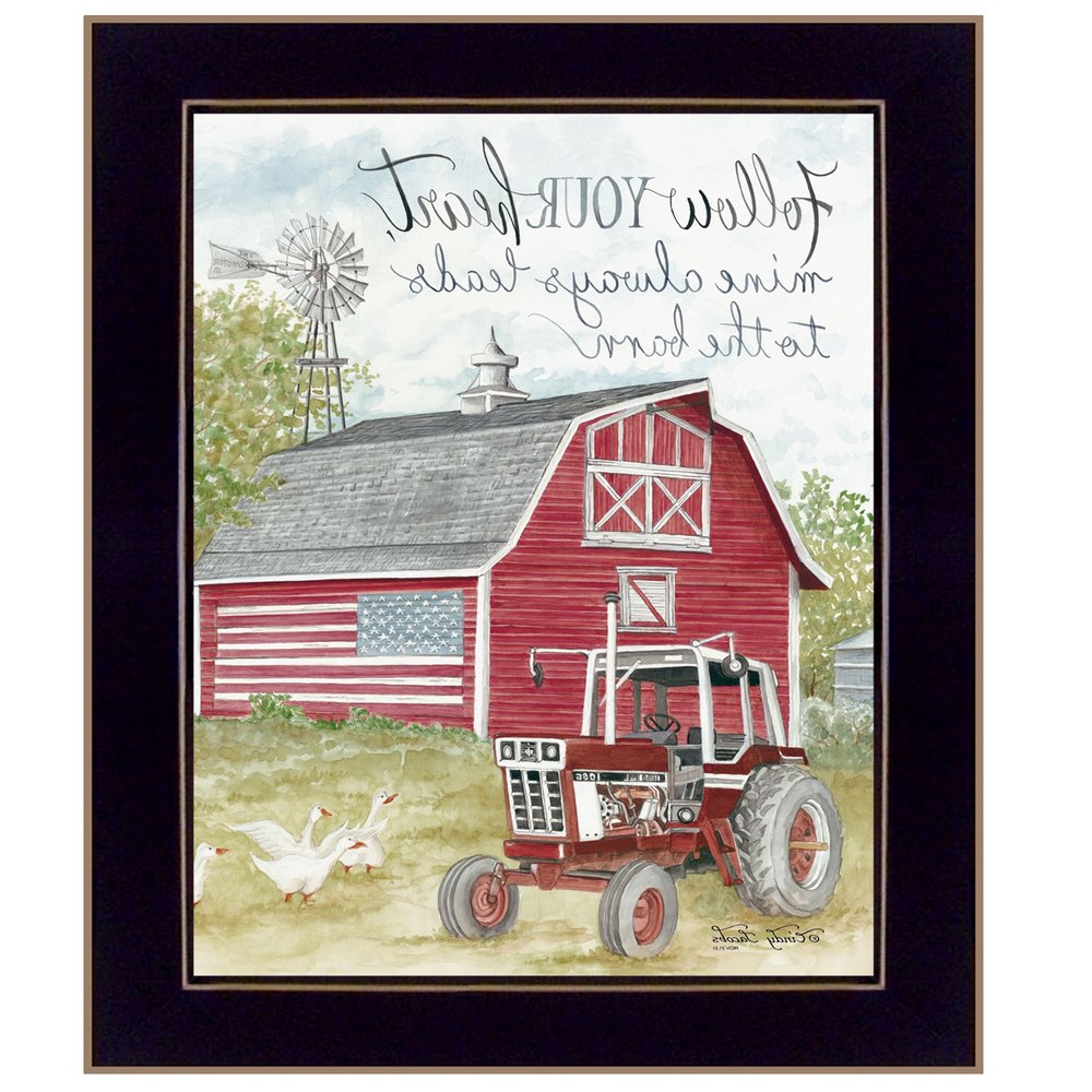 Follow Your Heart Black Framed Print Wall Art — view 4