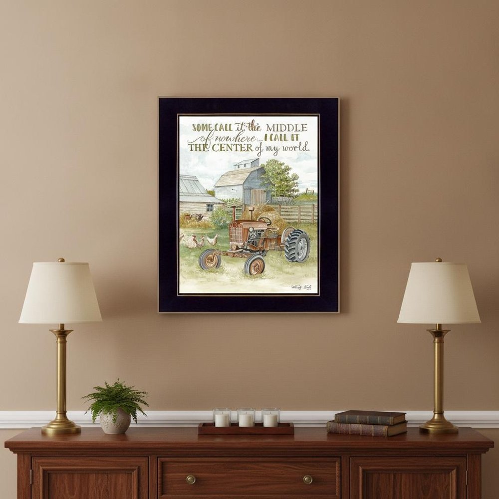 Center of My World Black Framed Print Wall Art — view 5