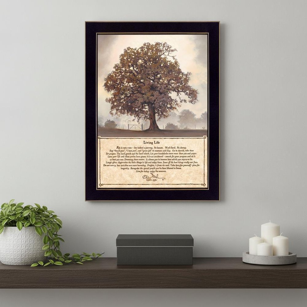 Living Life 4 Black Framed Print Wall Art — view 5