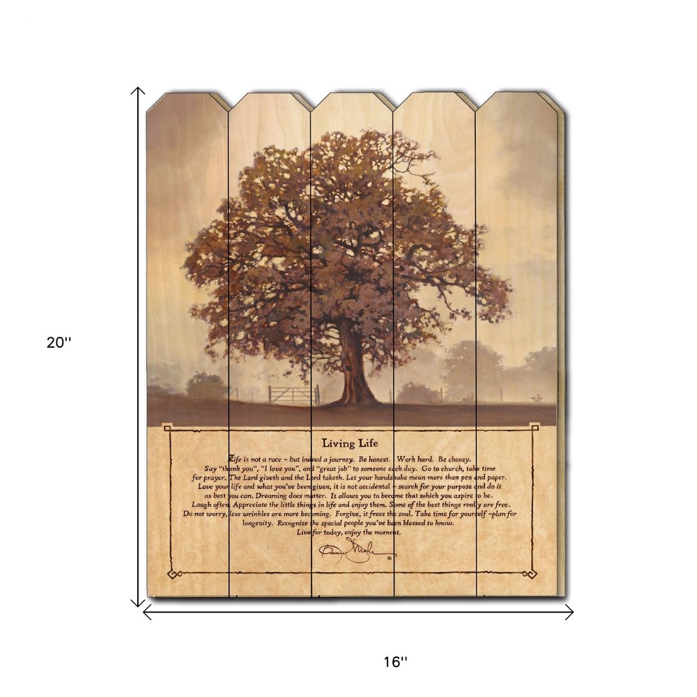 Living Life Unframed Print Wall Art — view 3