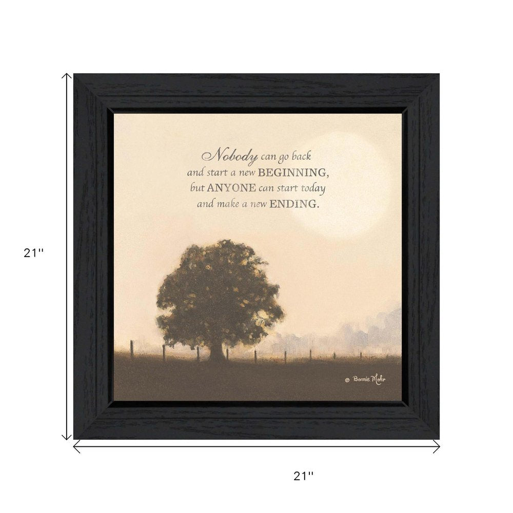 New Ending Black Framed Wall Art — view 5
