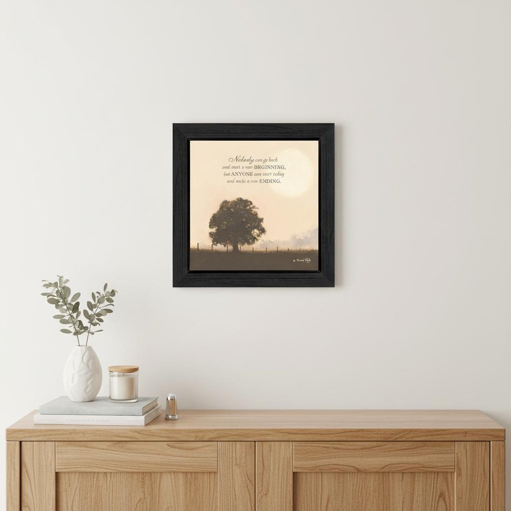 New Ending Black Framed Wall Art — view 6