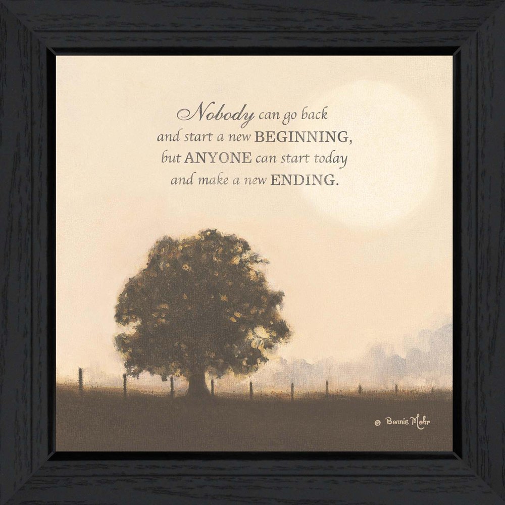 New Ending Black Framed Wall Art — view 4