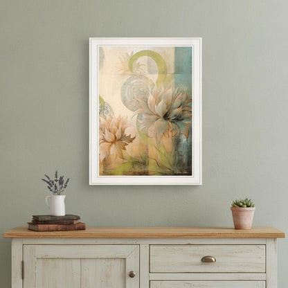 Meandering Flowers II 1 White Framed Print Wall Art HomeRoots