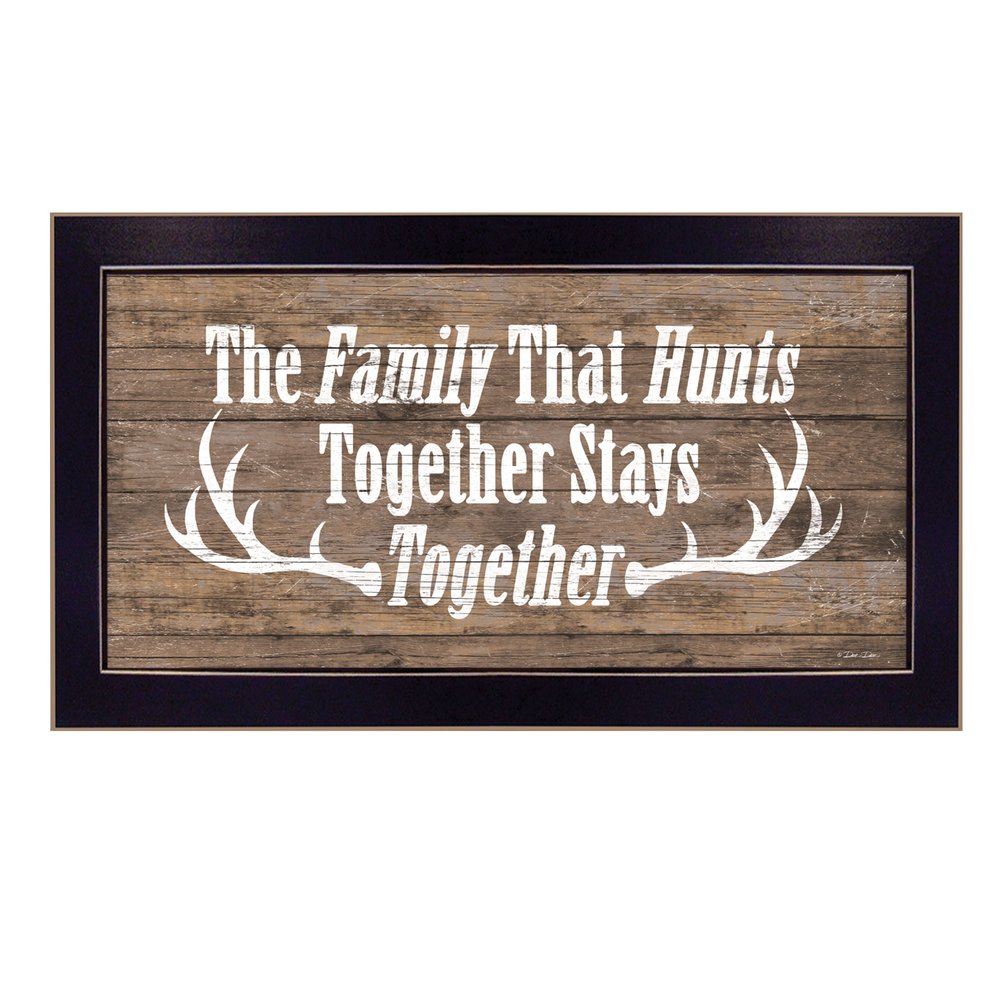 The Family that Hunts Black Framed Print Wall Art — view 1