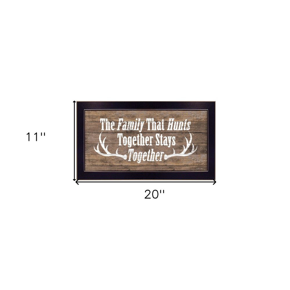 The Family that Hunts Black Framed Print Wall Art — view 4