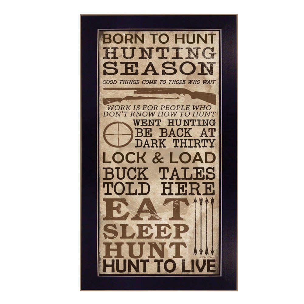 Hunting Season Black Framed Print Wall Art — view 1