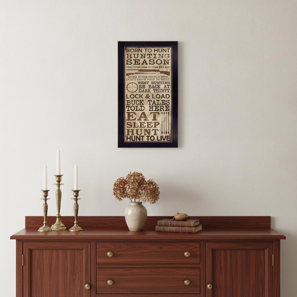 Hunting Season Black Framed Print Wall Art — view 4