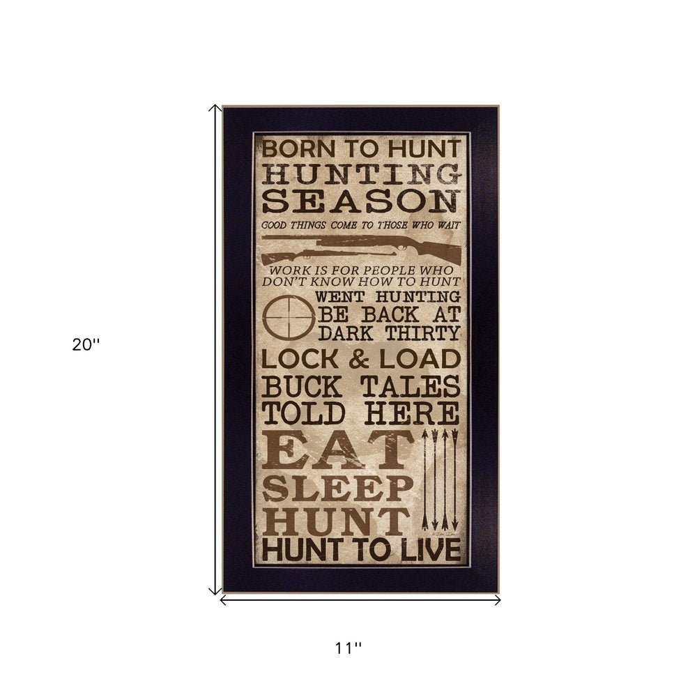 Hunting Season Black Framed Print Wall Art — view 3