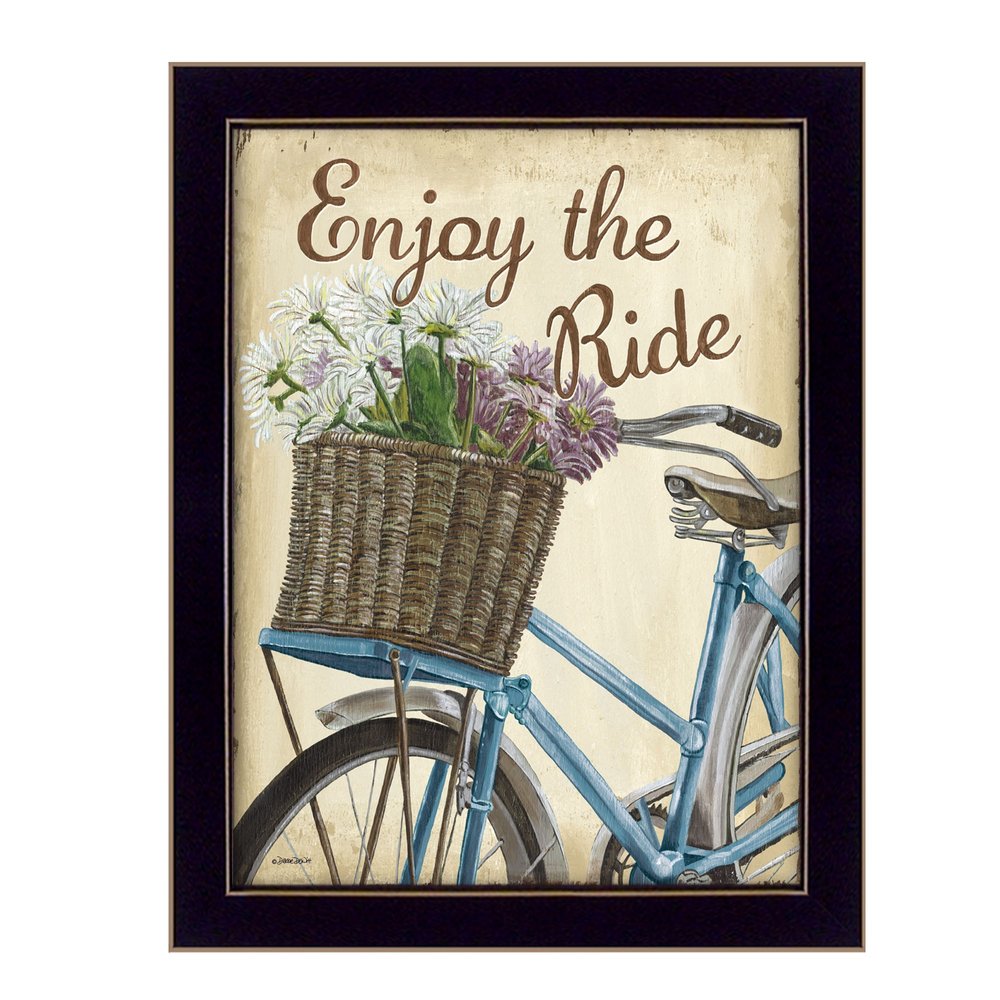 Enjoy the Ride Black Framed Print Wall Art — view 1