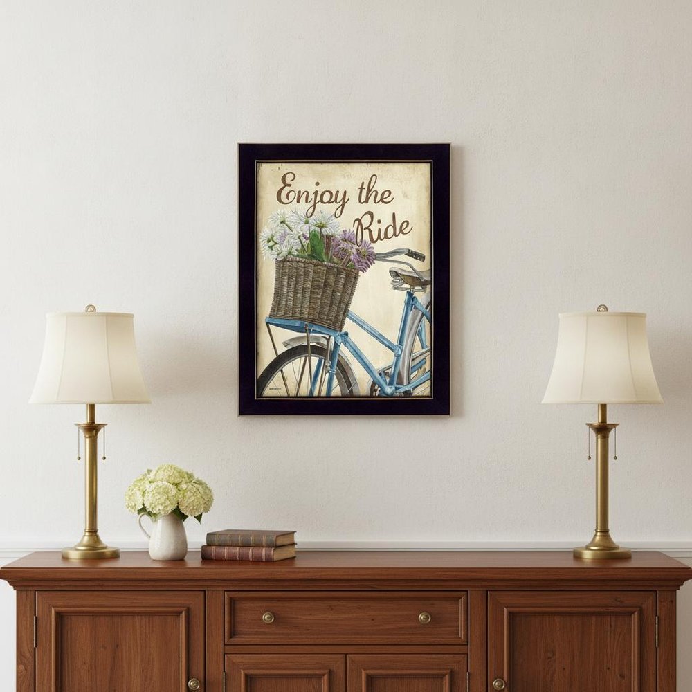 Enjoy the Ride Black Framed Print Wall Art — view 5