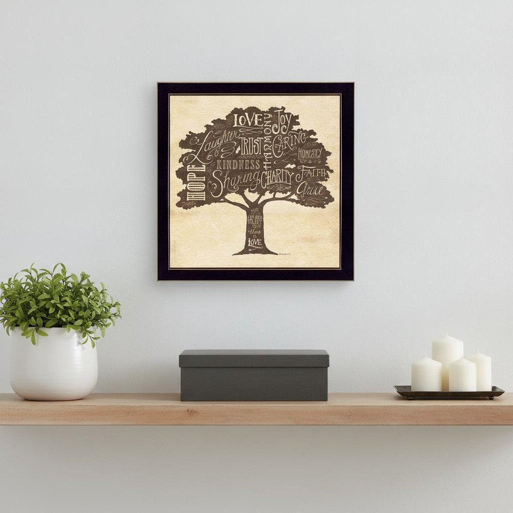 Family Attributes II Black Framed Print Wall Art — view 4
