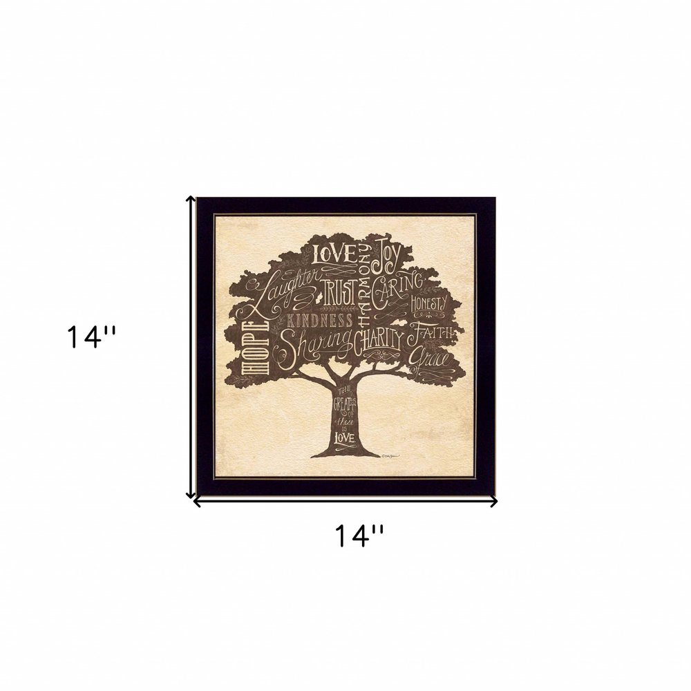Family Attributes II Black Framed Print Wall Art — view 3