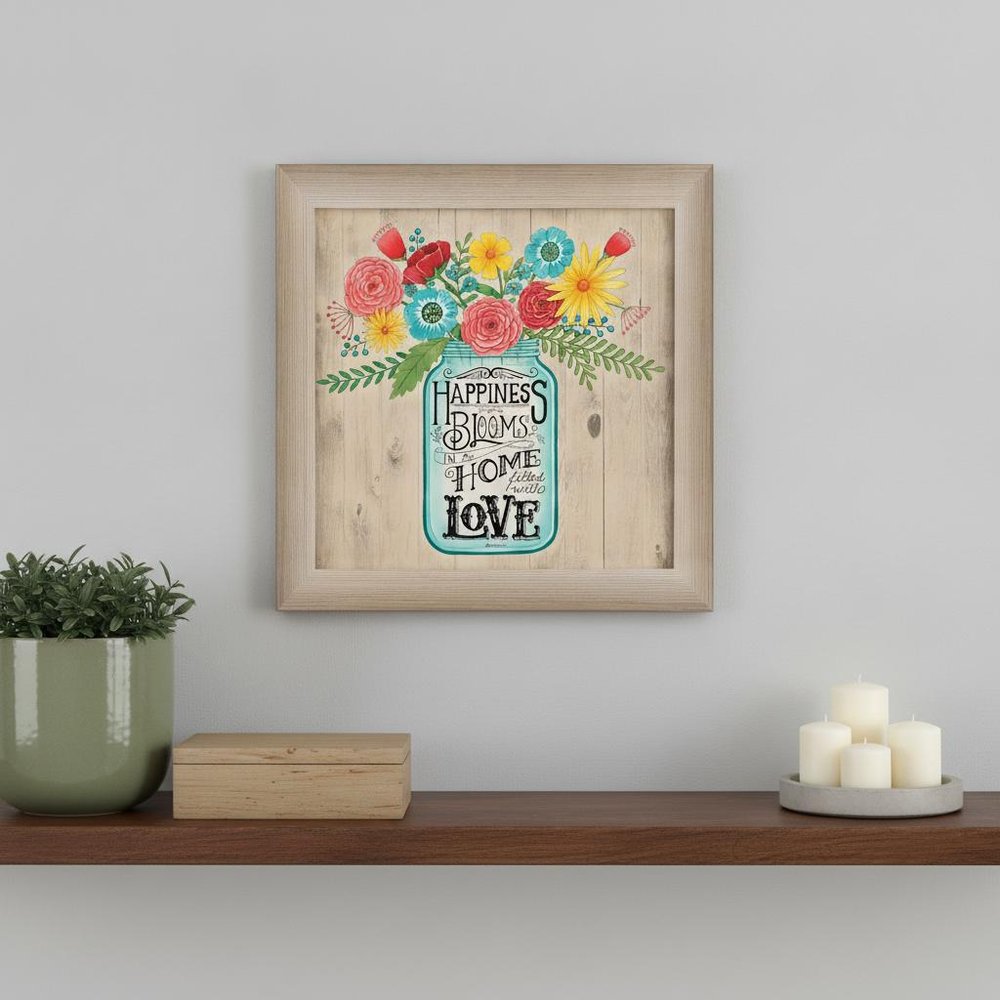 Home Filled with Love Brown Framed Print Wall Art — view 4